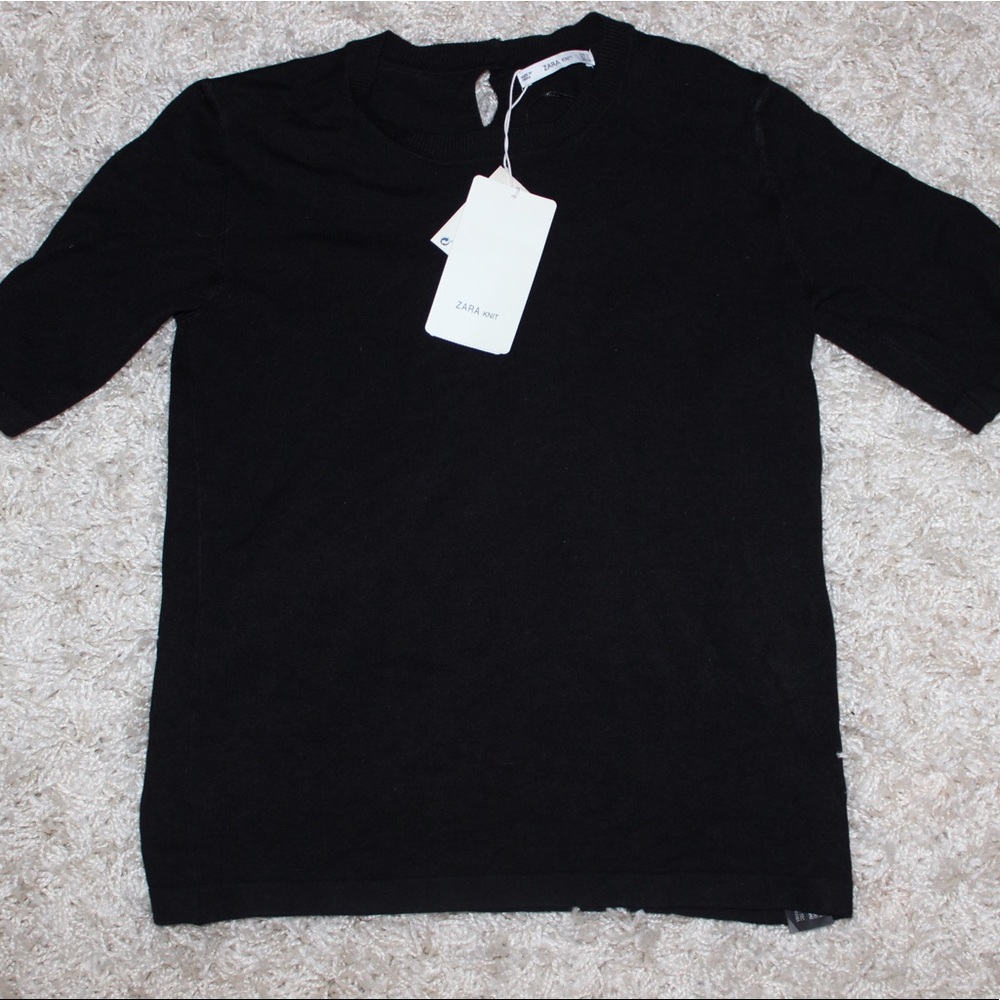 Zara Black Knit Sweater
